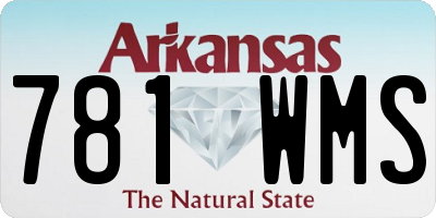 AR license plate 781WMS