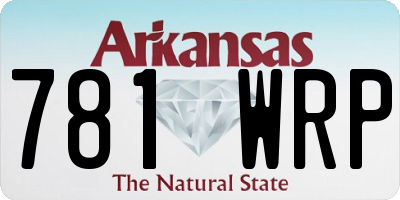 AR license plate 781WRP
