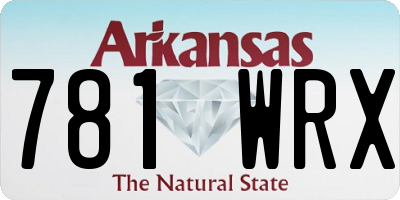 AR license plate 781WRX
