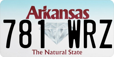 AR license plate 781WRZ