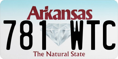 AR license plate 781WTC