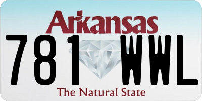 AR license plate 781WWL