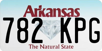 AR license plate 782KPG