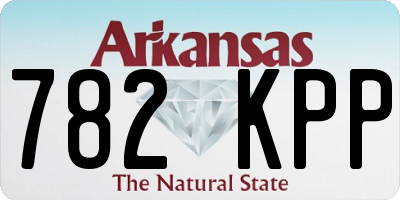 AR license plate 782KPP