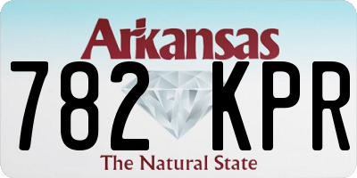 AR license plate 782KPR