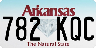 AR license plate 782KQC
