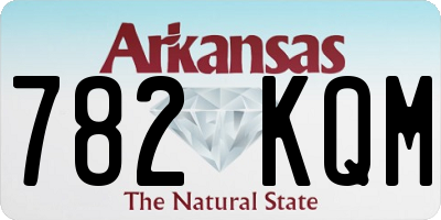 AR license plate 782KQM