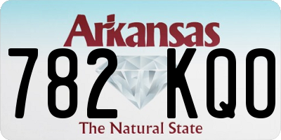 AR license plate 782KQO