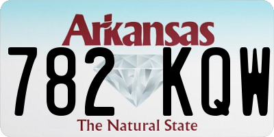 AR license plate 782KQW