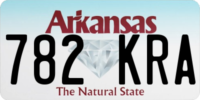 AR license plate 782KRA