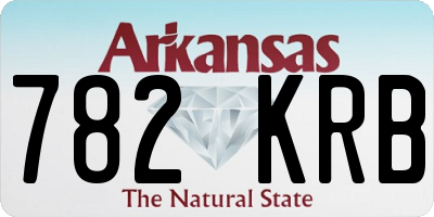 AR license plate 782KRB