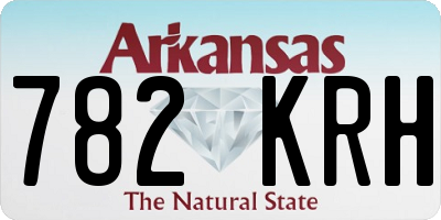 AR license plate 782KRH