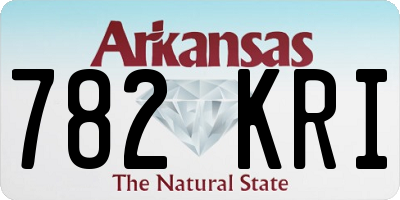 AR license plate 782KRI