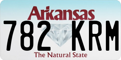 AR license plate 782KRM