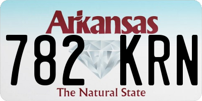 AR license plate 782KRN
