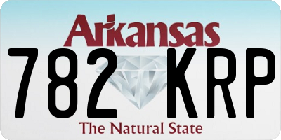 AR license plate 782KRP