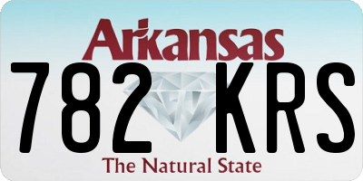 AR license plate 782KRS
