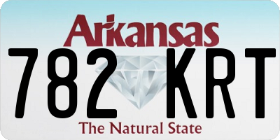 AR license plate 782KRT
