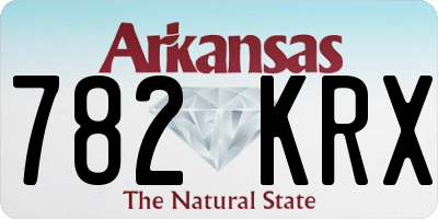 AR license plate 782KRX