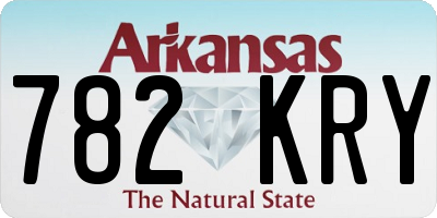 AR license plate 782KRY