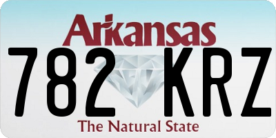AR license plate 782KRZ