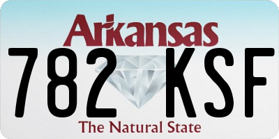 AR license plate 782KSF