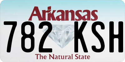 AR license plate 782KSH