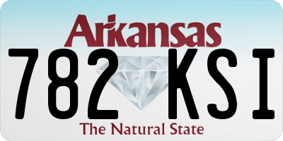 AR license plate 782KSI