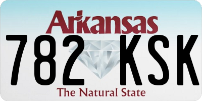 AR license plate 782KSK