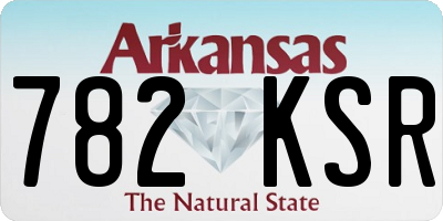 AR license plate 782KSR