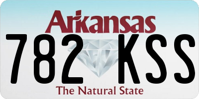 AR license plate 782KSS
