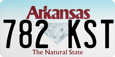 AR license plate 782KST