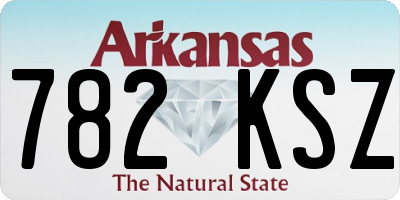 AR license plate 782KSZ