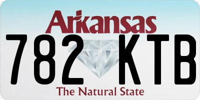 AR license plate 782KTB