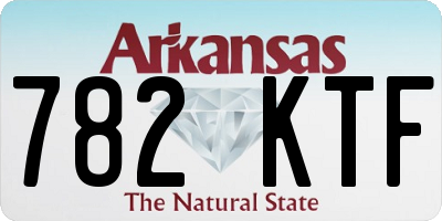 AR license plate 782KTF