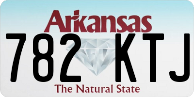 AR license plate 782KTJ