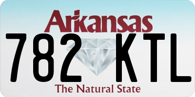 AR license plate 782KTL