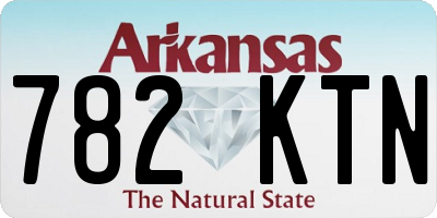 AR license plate 782KTN