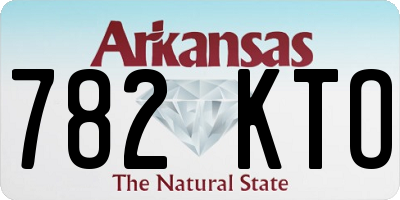 AR license plate 782KTO