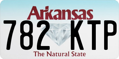 AR license plate 782KTP