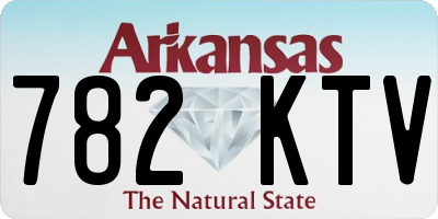 AR license plate 782KTV