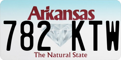 AR license plate 782KTW