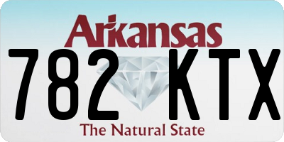 AR license plate 782KTX