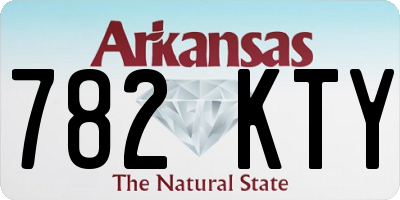 AR license plate 782KTY