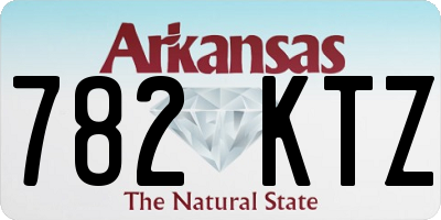 AR license plate 782KTZ