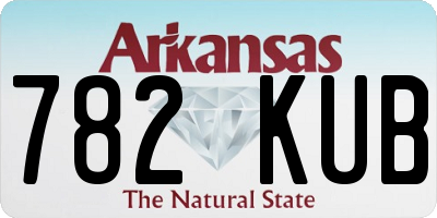 AR license plate 782KUB