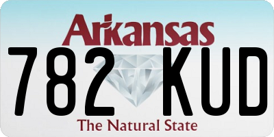 AR license plate 782KUD