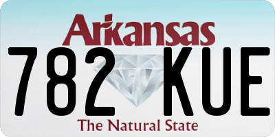 AR license plate 782KUE