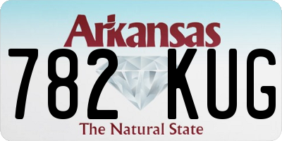 AR license plate 782KUG