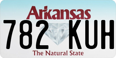 AR license plate 782KUH